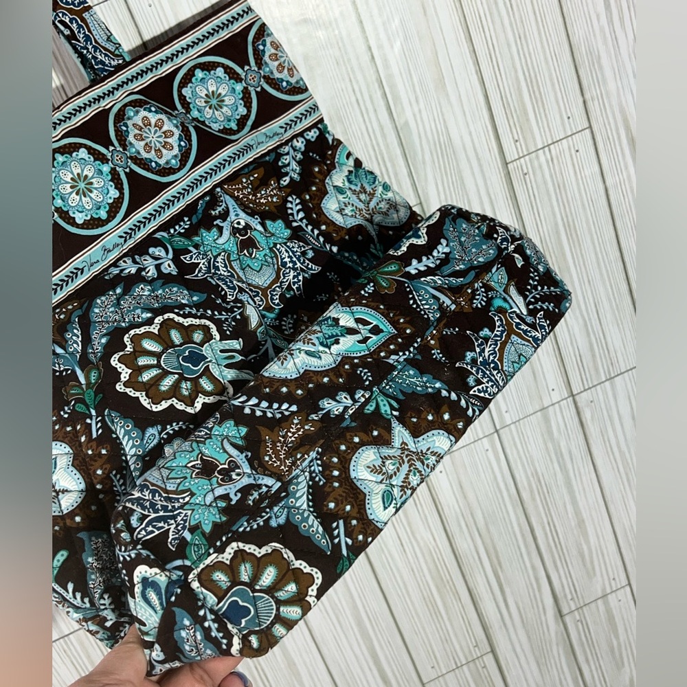 Vera Bradley "Blue Java" Tote - Picture 4 of 6